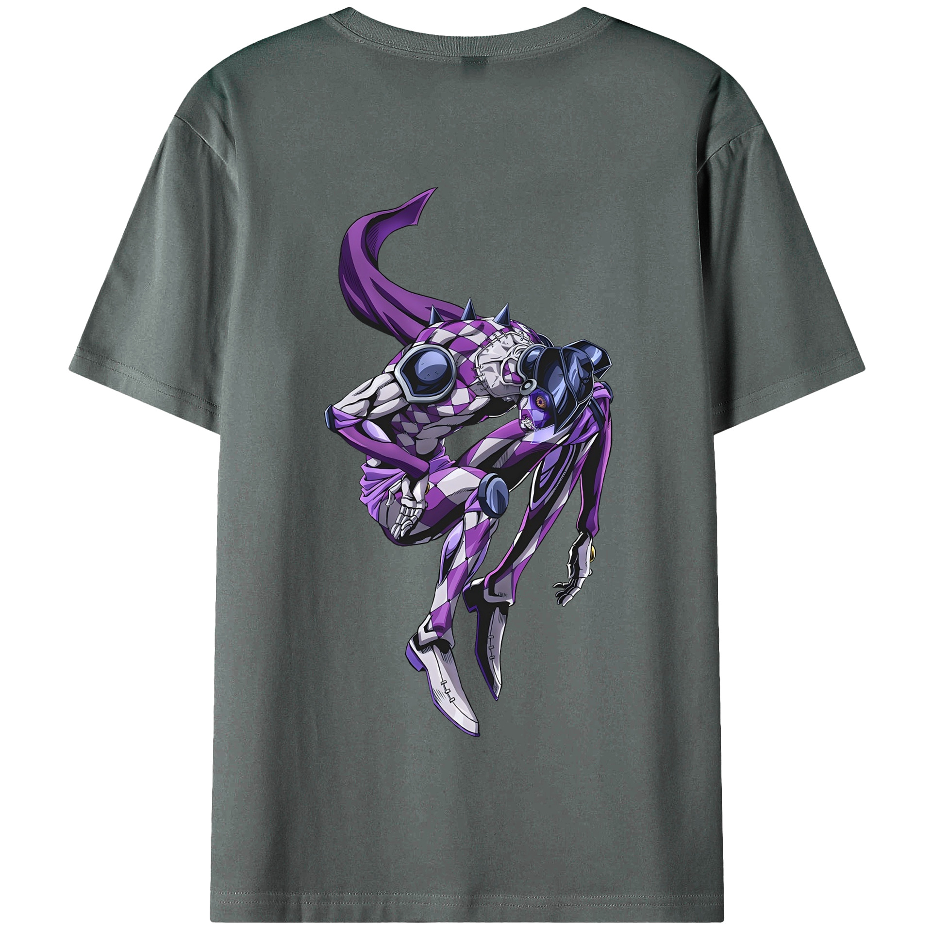 （画像用） ジョジョの奇妙な冒険 パンナコッタ?フー JoJo's Bizarre Adventure Pannacotta Fugo 綿100％半袖Tシャツ（背面プリント）